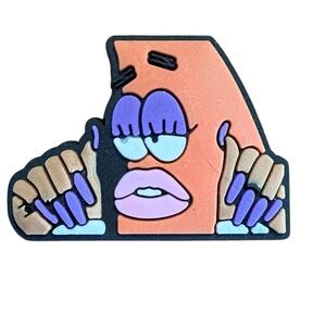 Slay Long Nails Patrick from SpongeBob Croc Charm